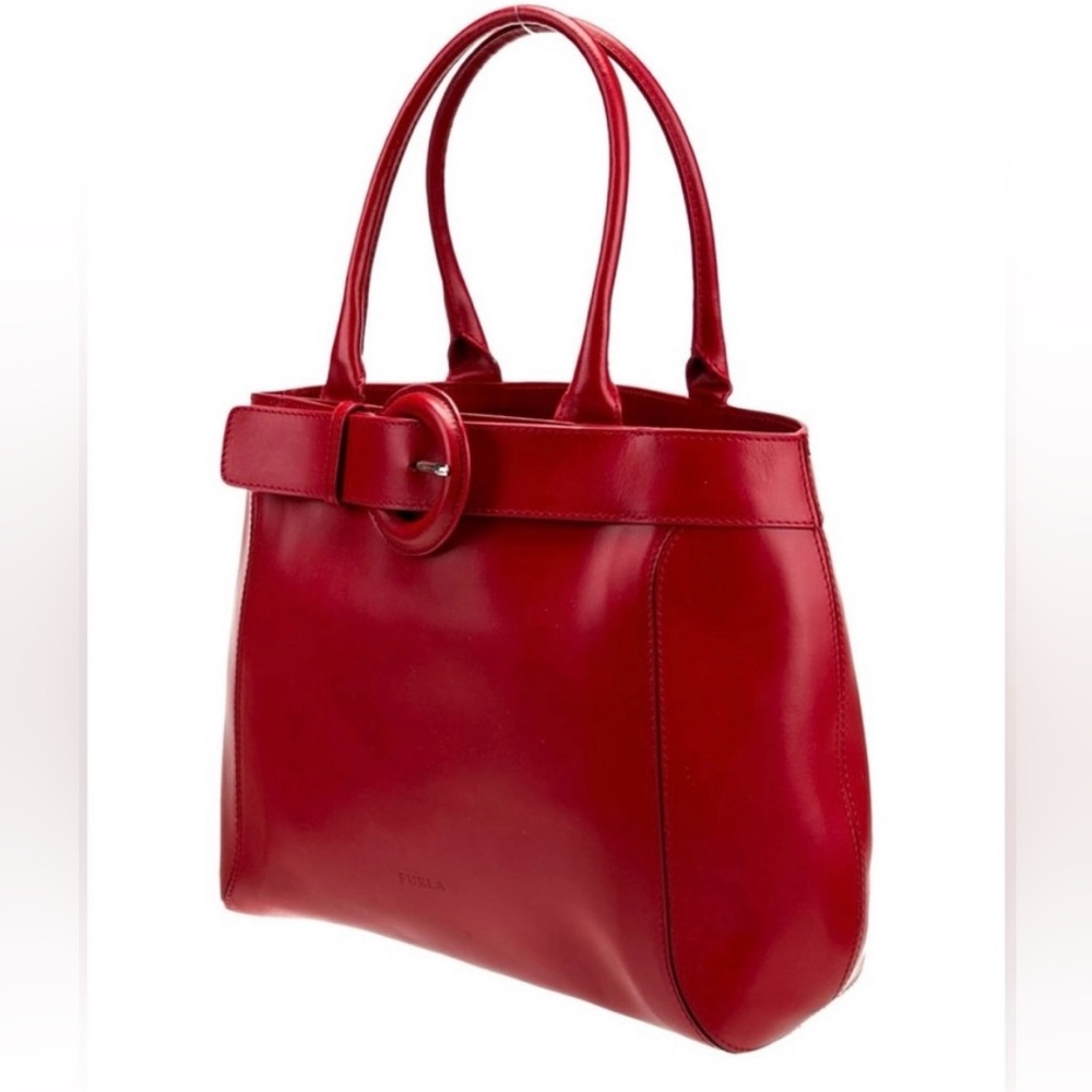 Furla Cherry Red Shoulder Bag